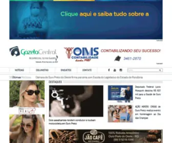 Gazetacentral.com.br(Gazeta Central) Screenshot