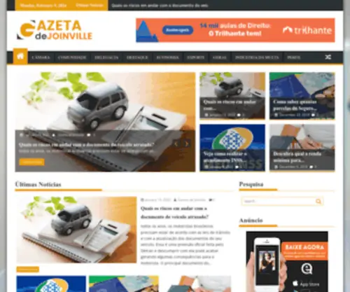 Gazetadejoinville.com.br(GAZETA DE JOINVILLE) Screenshot