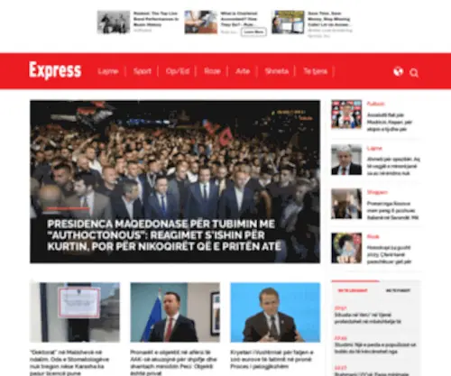 Gazetaexpress.com(Gazeta Express) Screenshot