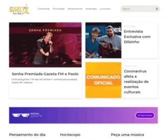 Gazetafm.com.br(Gazeta FM) Screenshot