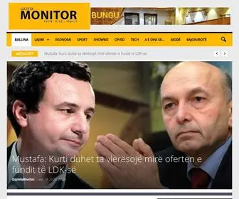 Gazetamonitor.com(Gazeta Monitor) Screenshot