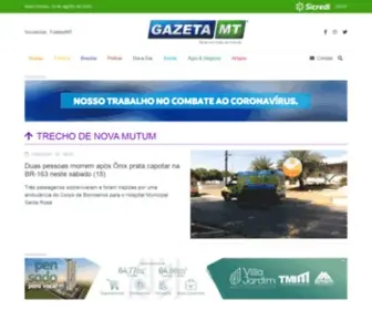 Gazetamt.com.br(Gazeta MT) Screenshot