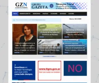 Gazetanorte.com.ar(Gazeta Norte Las Noticias de Municipios de Zona Norte) Screenshot