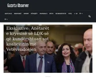 Gazetaobserver.com(Lajmet e Fundit) Screenshot
