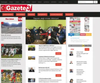 Gazete3.com.tr(Afyon Haber Portalı) Screenshot