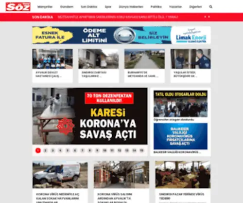 Gazeteyenisoz.com(Yenisöz Gazetesi) Screenshot
