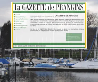 Gazettedeprangins.net(La Gazette de Prangins) Screenshot