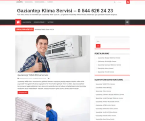 Gaziantepklimaservisi.org(Gaziantep Klima Servisi) Screenshot