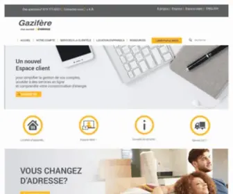 Gazifere.com(Gazifère) Screenshot