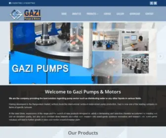 Gazipumps.com(Gazi pumps & motor) Screenshot