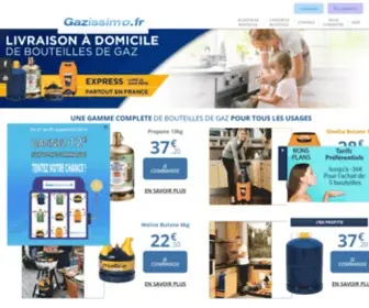 Gazissimo.fr(Livraison de bouteilles de gaz à domicile) Screenshot