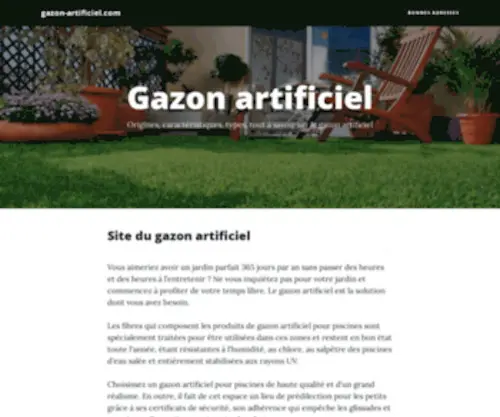 Gazon-Artificiel.com(Gazon) Screenshot