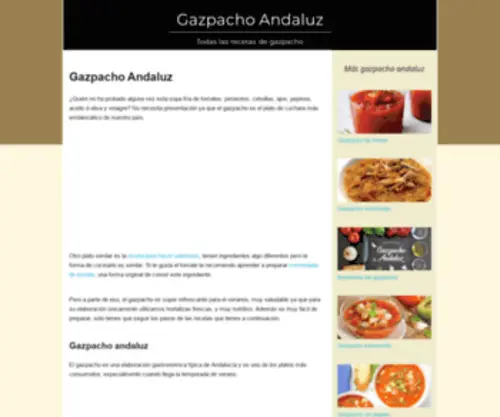 Gazpachoandaluz.top(Gazpacho andaluz: 12 recetas fáciles) Screenshot