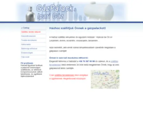Gazpalack.com(Gázpalack) Screenshot