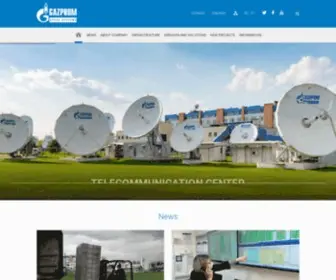 Gazprom-Spacesystems.ru(Gazprom Space Systems) Screenshot