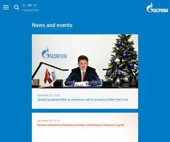 Gazprom.com(Gazprom) Screenshot