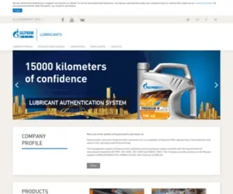 Gazpromneft-SM.com(GAZPROMNEFT LUBRICANTS) Screenshot