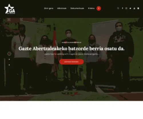 Gazteabertzaleak.org(Gazte Abertzaleak) Screenshot