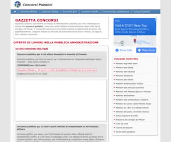 Gazzettaconcorsi.eu(Gazzetta Concorsi Pubblici) Screenshot