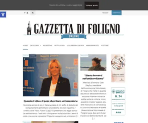 Gazzettadifoligno.it(Gazzetta di Foligno) Screenshot