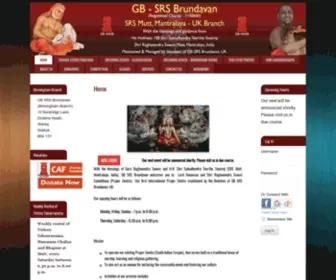 GB-SRSbrundavan.org(Shri Raghavendra Swami Brundavan) Screenshot