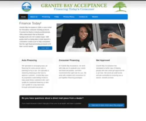 Gbafinance.com(Granite Bay Acceptance Inc) Screenshot