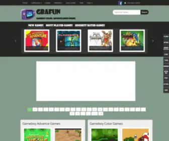 Gbafun.com(Gbafun is a website let you play Retro Gameboy advance) Screenshot