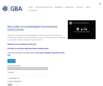 GbaGlobal.org(Government Blockchain Association) Screenshot