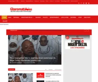 Gbaramatuvoicenews.com(GbaramatuVoice Newspaper) Screenshot