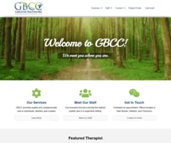 GBCC.com(Greater Baltimore Counseling Center) Screenshot