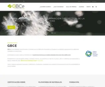Gbce.es(Green Building Council España) Screenshot