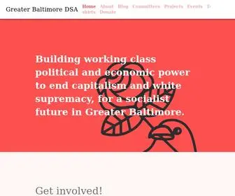 GBdsa.org(Greater Baltimore DSA) Screenshot