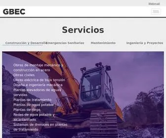 Gbec.cl(Gestión integral de infraestructura) Screenshot