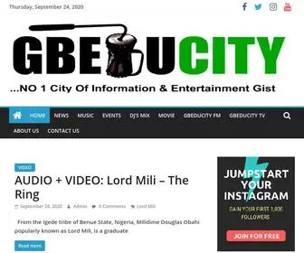 Gbeducitynews.com(No1 city of information & entertainment gist) Screenshot