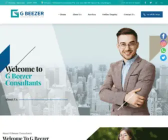 Gbeezer.com(G Beezer Consultants PVT) Screenshot