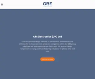 Gbelectronics.com(GB Electronics (UK) Ltd) Screenshot