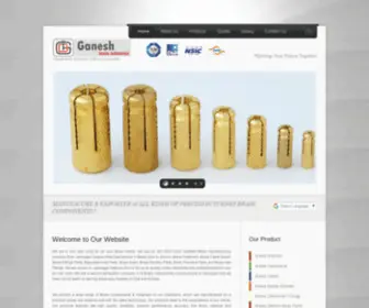 Gbfasteners.com(Ganesh Brass Industries Jamnagar Gujarat India) Screenshot