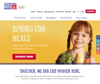GBFB.org(The Greater Boston Food Bank) Screenshot