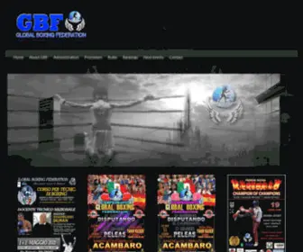 GBfWorld.com(Global Boxing Federation) Screenshot