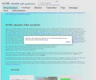 GBGHTML.se(Html-skolan eller en hemsideskolan från scratch, krasch-kurs i HTML) Screenshot