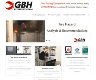 Gbhinternational.com(Fire Testing Equipment) Screenshot