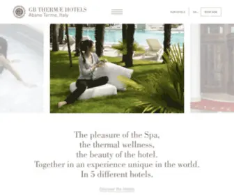 Gbhotelsabano.com(Luxury spa hotels in North Italy at Abano Terme) Screenshot