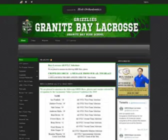 GBHslacrosse.org(Granite Bay High School Lacrosse) Screenshot