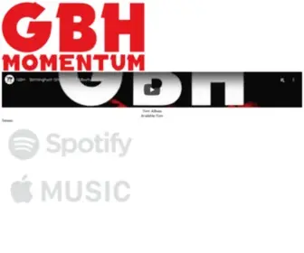 Gbhuk.com(The New Album 'Momentum' From GBH) Screenshot