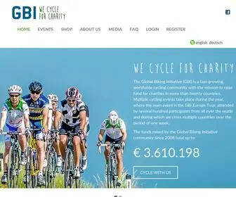 Gbi-Event.org(We cycle for charity) Screenshot