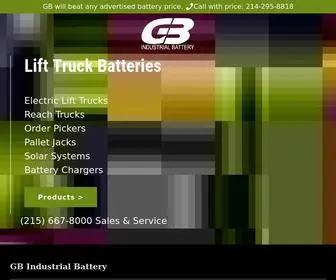 Gbindustrialbattery.net(GB Industrial Battery) Screenshot