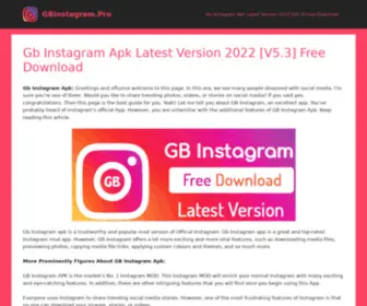 Gbinstagram.pro(Gb Instagram apk) Screenshot