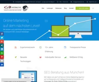 Gbinteractive.de(Online Marketing Agentur München) Screenshot