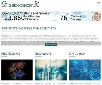 Gbiosciences.com(Life Sciences & Bioscience Research Products) Screenshot