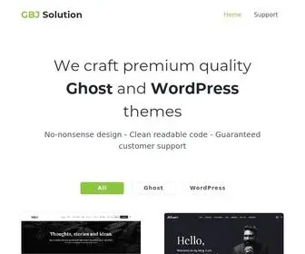 GBjsolution.com(Ghost Themes and WordPress Themes) Screenshot